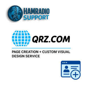 qrz page and visuals creation for ham radio profile